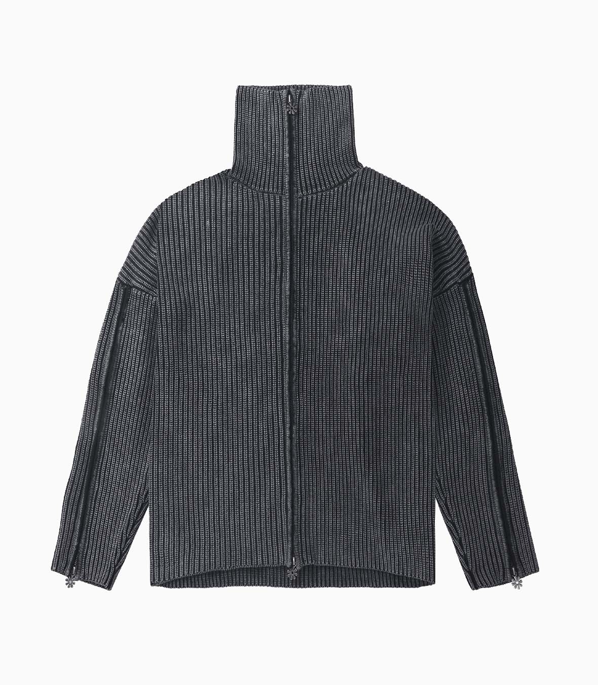 Triple Zip Cardigan