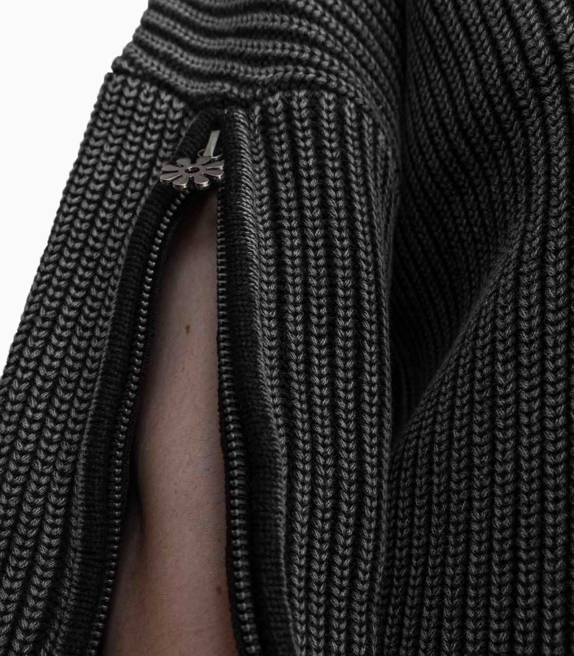 Triple Zip Cardigan