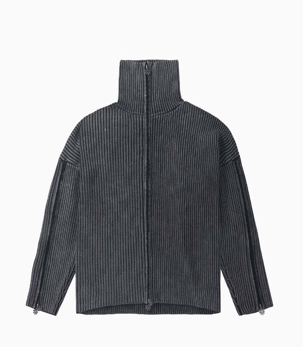 Triple Zip Cardigan
