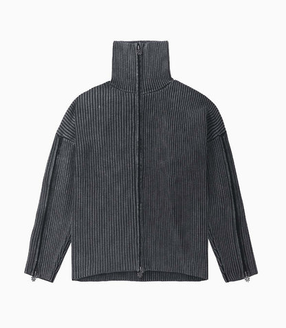 Triple Zip Cardigan